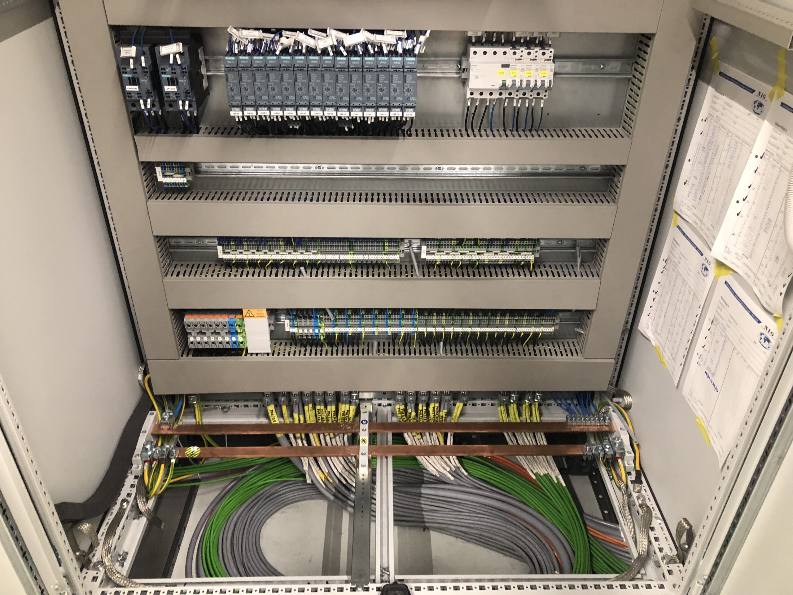 Electrical installation work for industrial buildings